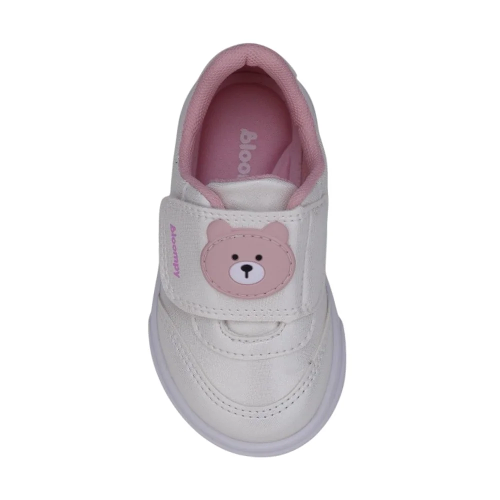 Tênis Infantil Bloompy Ursinho Branco/Rosa 3