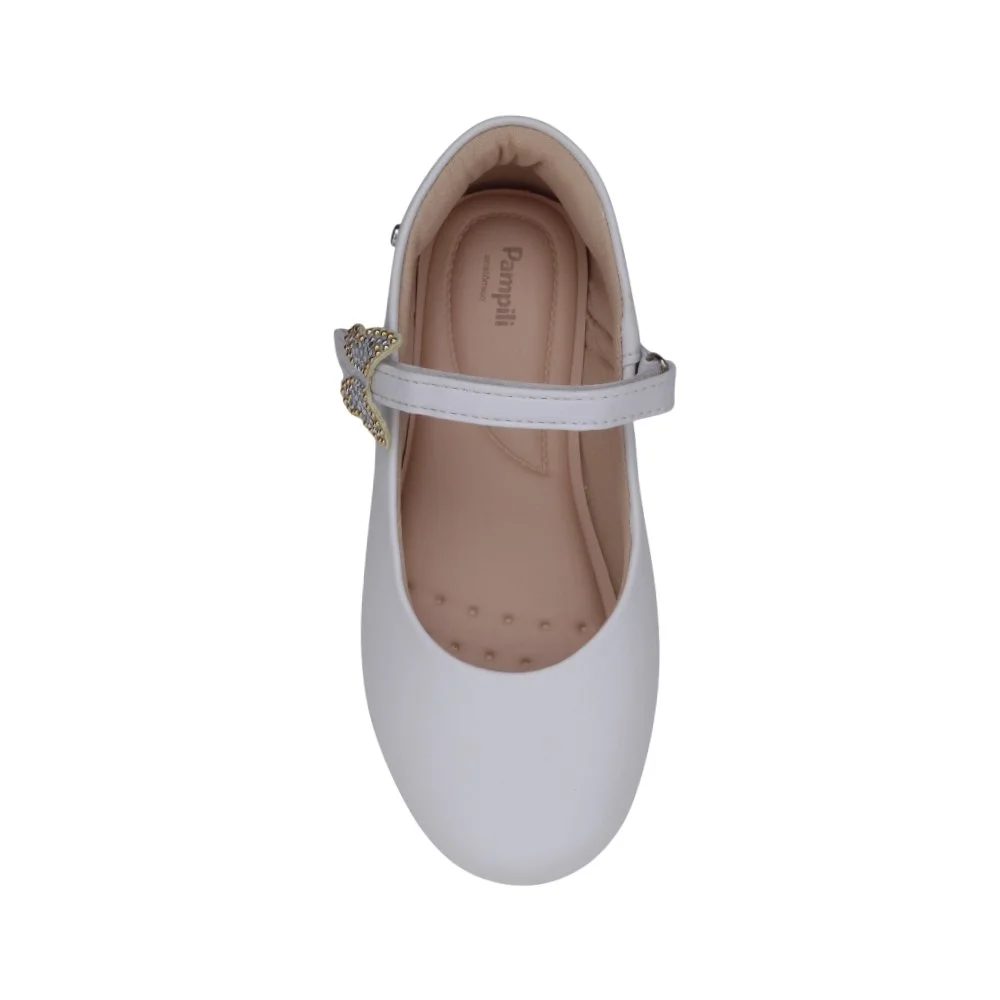 Sapatilha Menina Pampili Casual Borboleta Branco 3