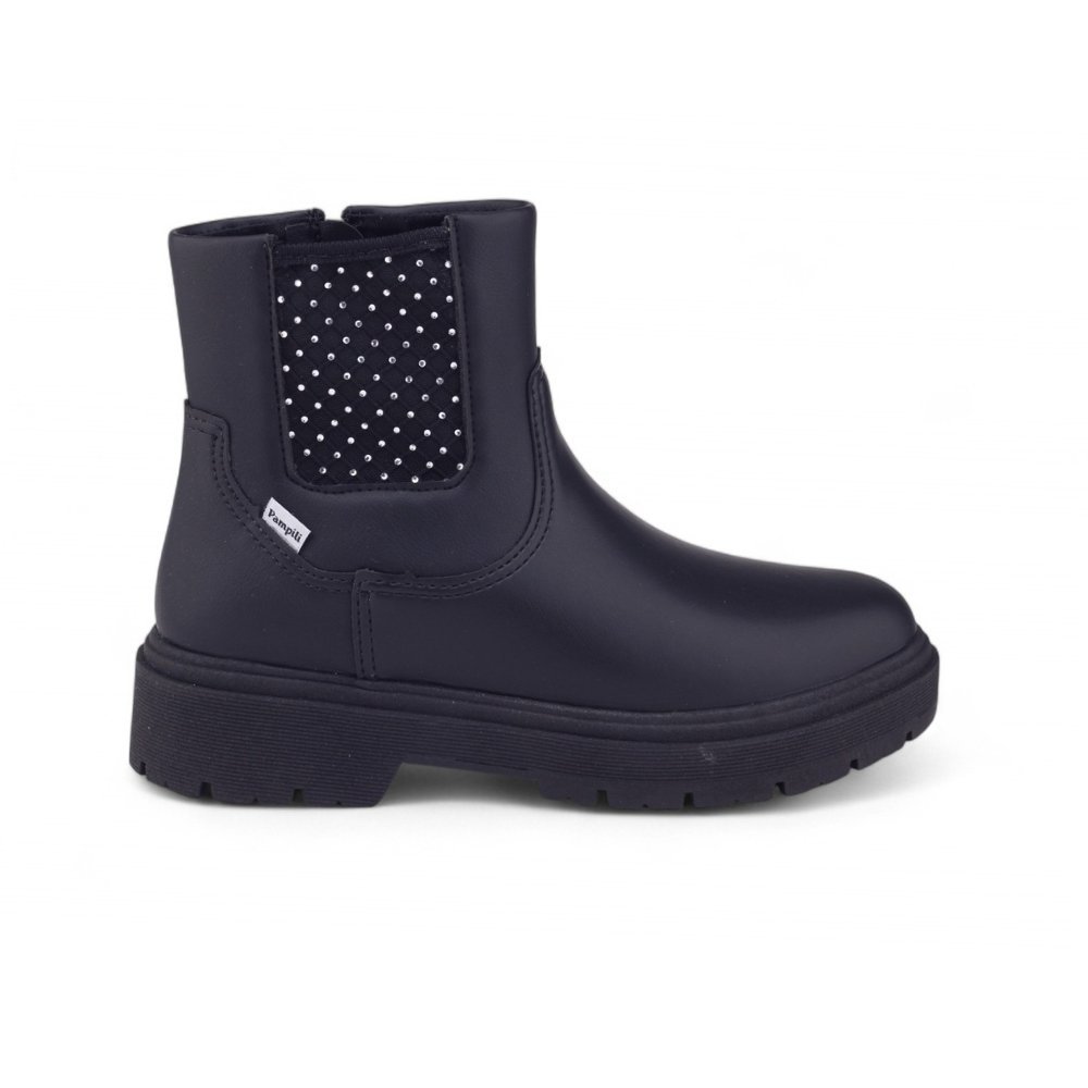 Bota infantil Menina Pampili Duda Tela Strass 681.030