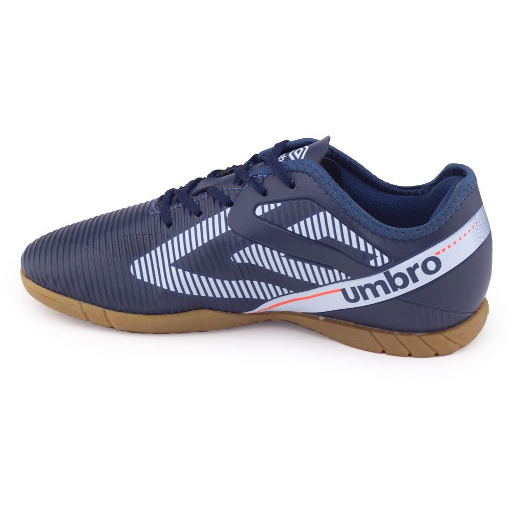 Tênis Futsal Masculino Umbro Stride Azul Marinho, Laranja 2