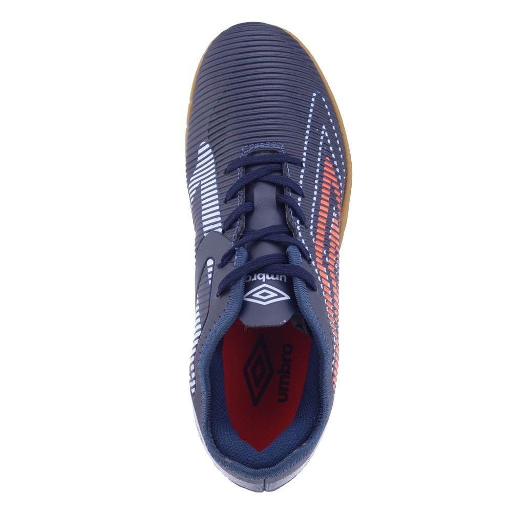 Tênis Futsal Masculino Umbro Stride Azul Marinho, Laranja 3