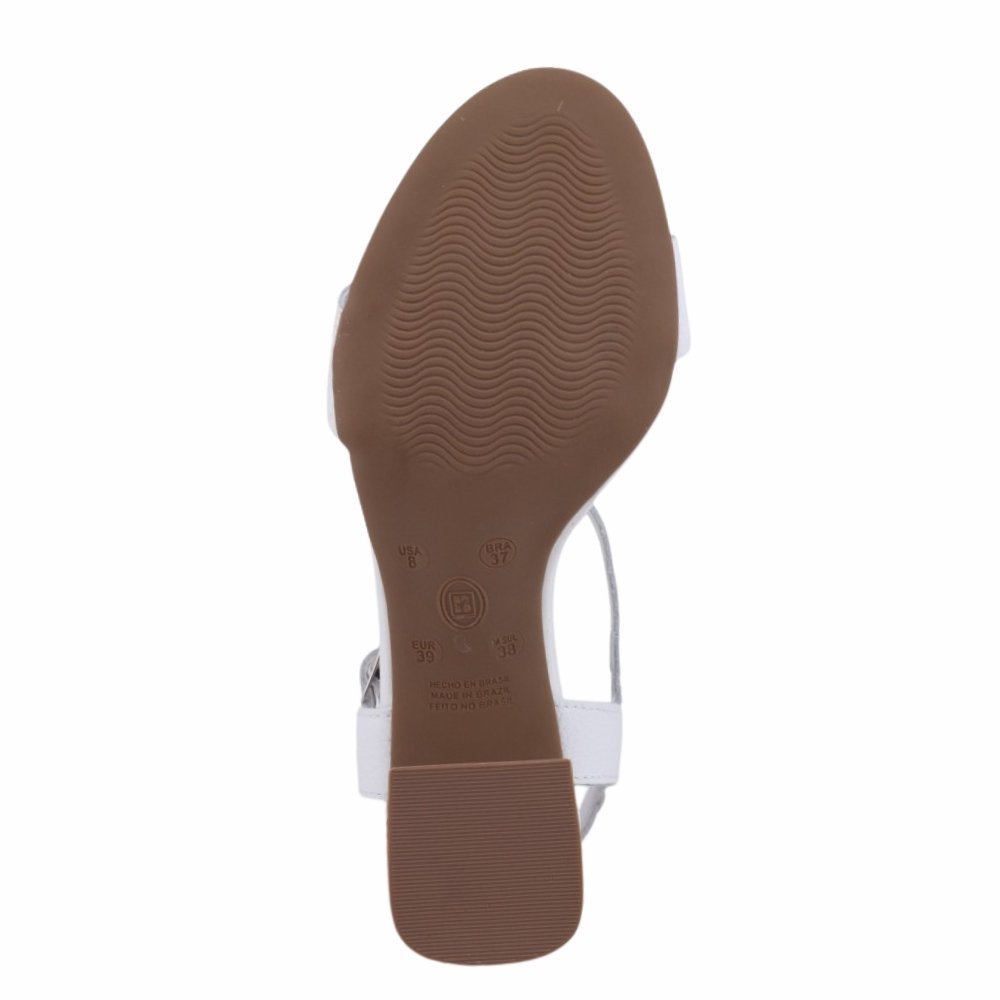 Sandália Feminino Bottero Salto Bloco Casual Branco 4