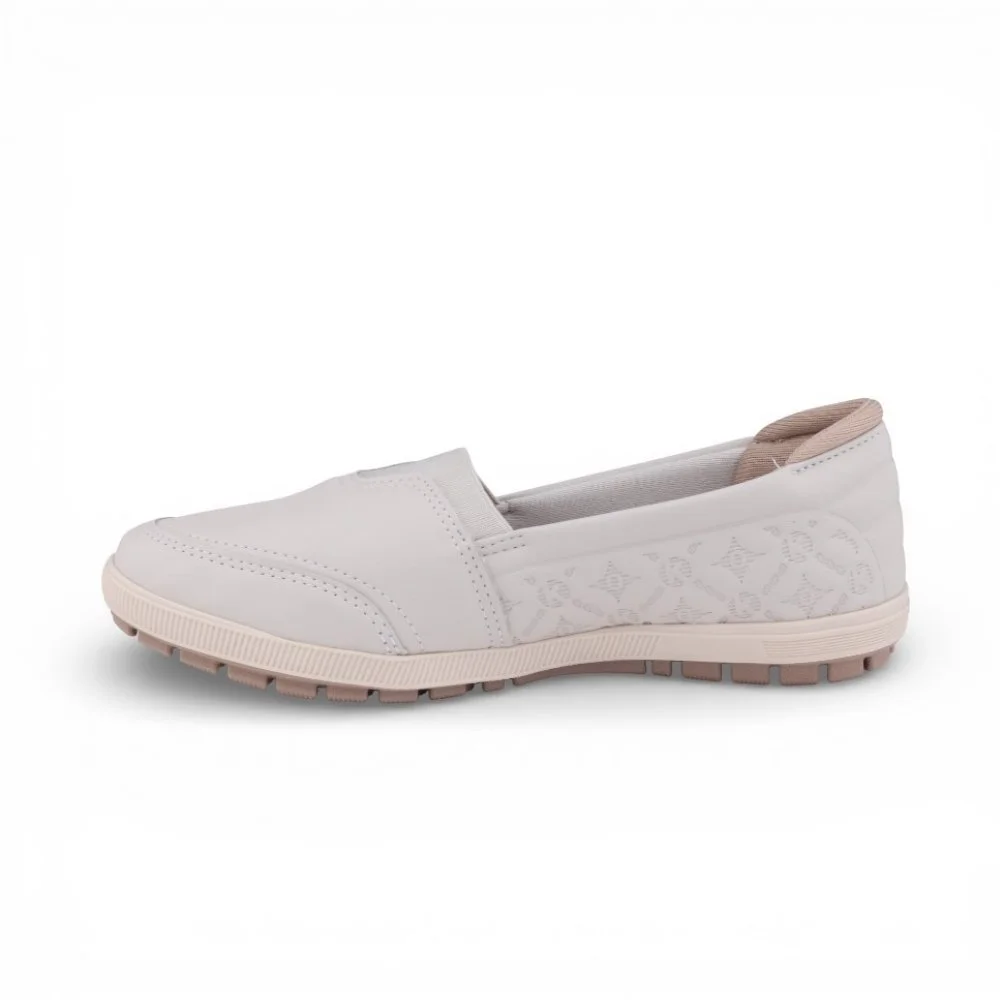 Tênis Feminino Kolosh Casual Slip On Creme 2