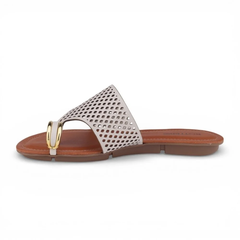 Chinelo Rasteira Feminino Bottero Casual Branco 2