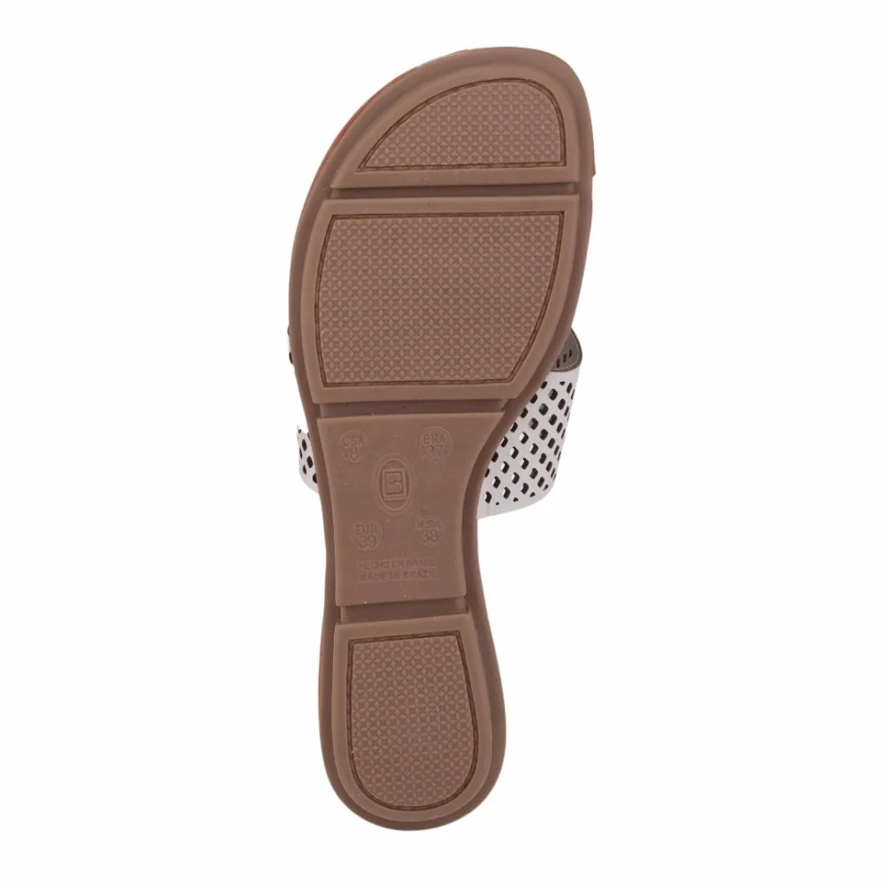 Chinelo Rasteira Feminino Bottero Casual Branco 4