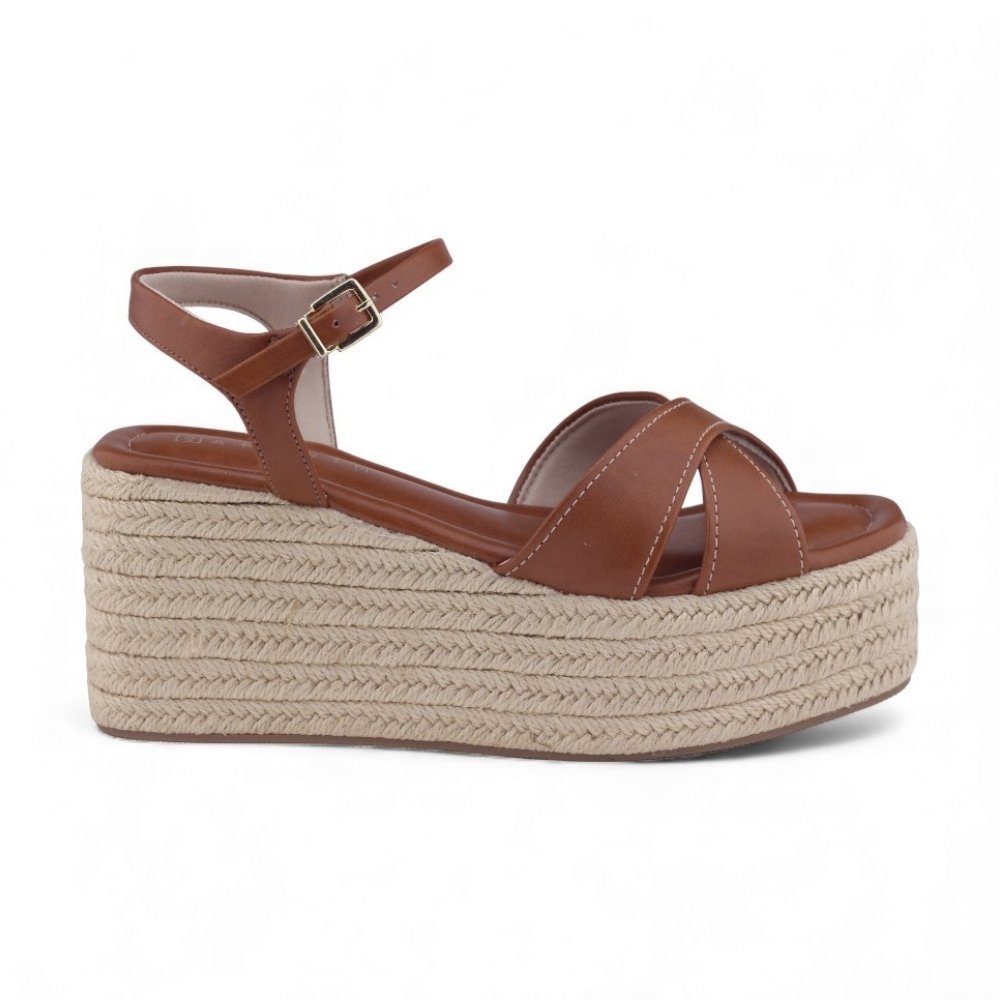 Sandália Feminina Ramarim Flatform Com Salto