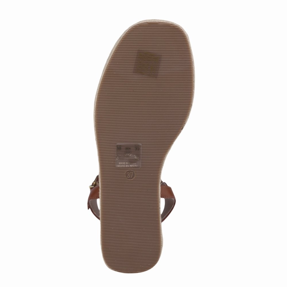 Sandália Feminina Ramarim Flatform Com Salto Marrom 4