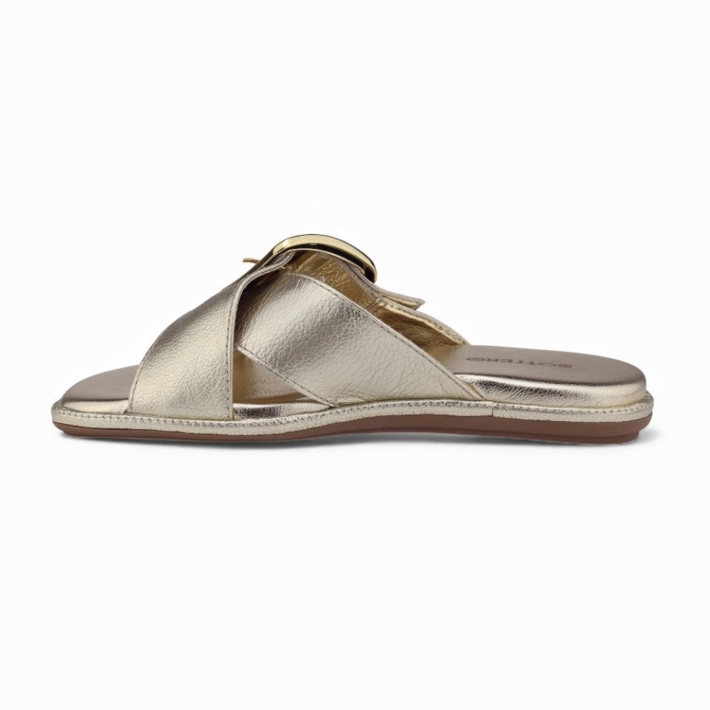 Chinelo Feminino Bottero com Fivela Dourado 2
