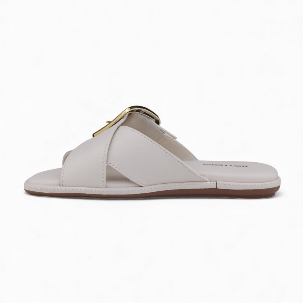 Chinelo Feminino Bottero com Fivela Off White 2