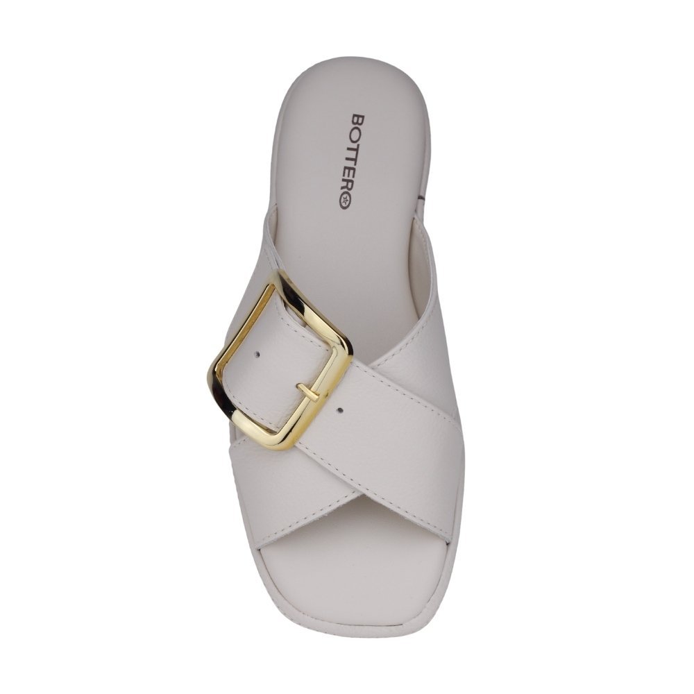 Chinelo Feminino Bottero com Fivela Off White 3