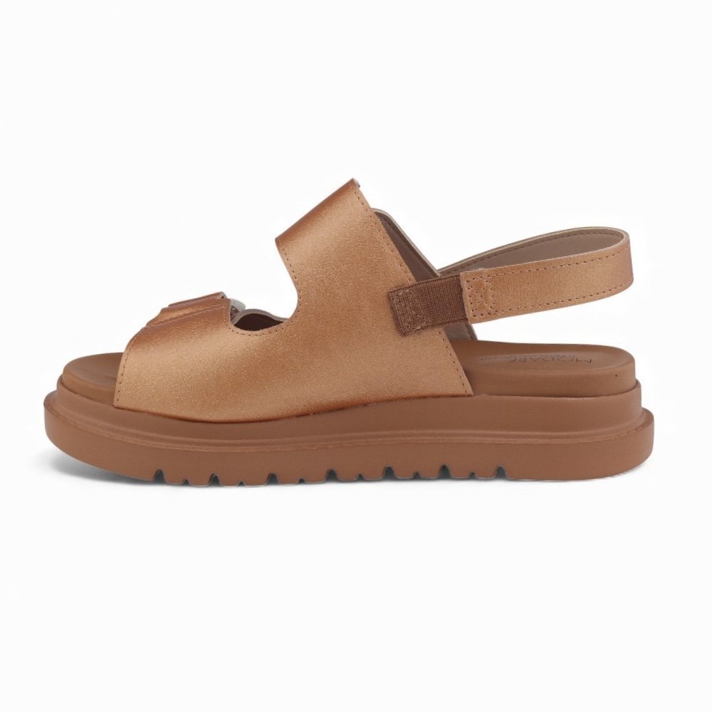 Sandália Feminina Modare Ultra Conforto Branze 2