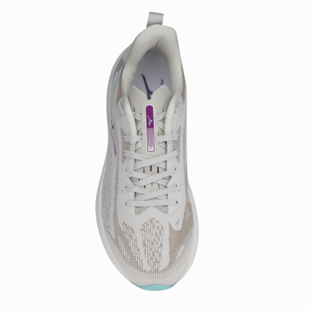 Tênis Feminino Mizuno Neo Vortex Treino e Corrida Off White 3
