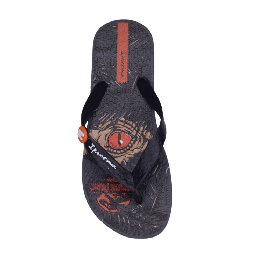Chinelo Infantil Ipanema Jurassic Park Preto/Laranja 3