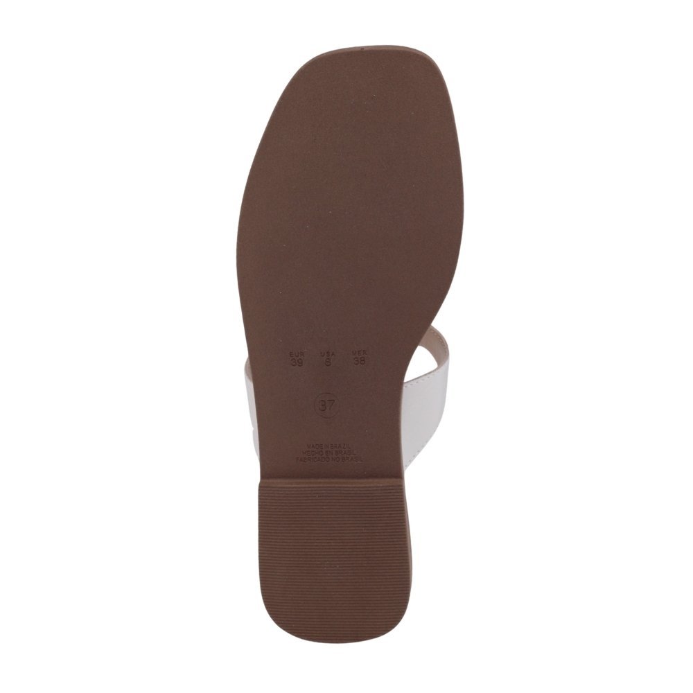 Chinelo Rasteira Feminino M. Rosê 935-021 Casual Off White 4