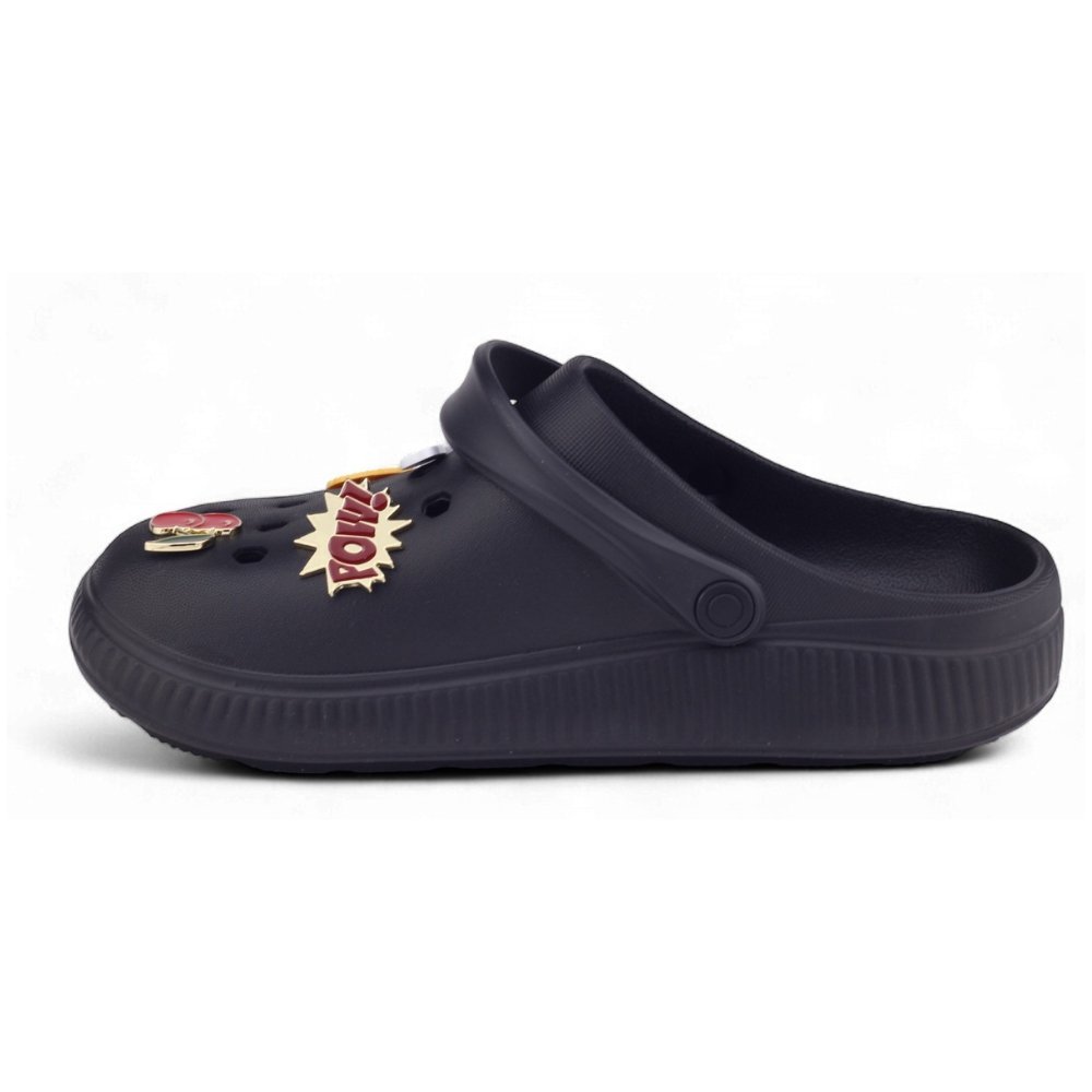 Chinelo Babuche Feminino Moleca 5832.201 Casual Preto 2