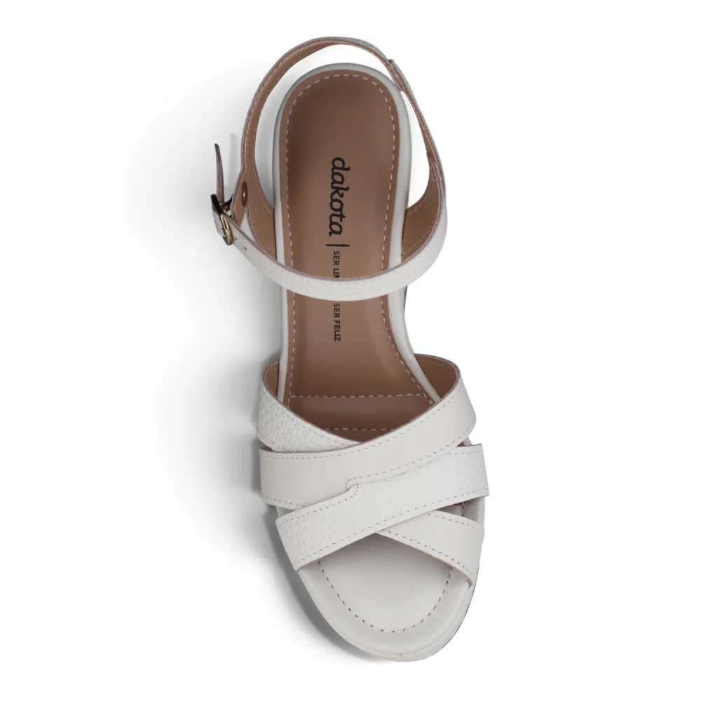 Sandália Feminina Dakota Casual Creme 3
