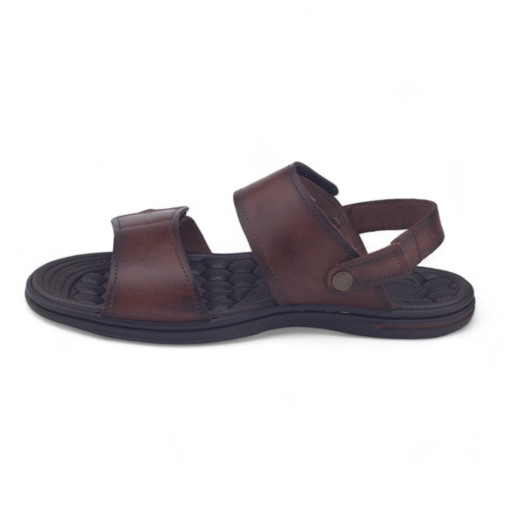 Sandália Masculina Pegada 133303 Couro Anilina Pinhão 2