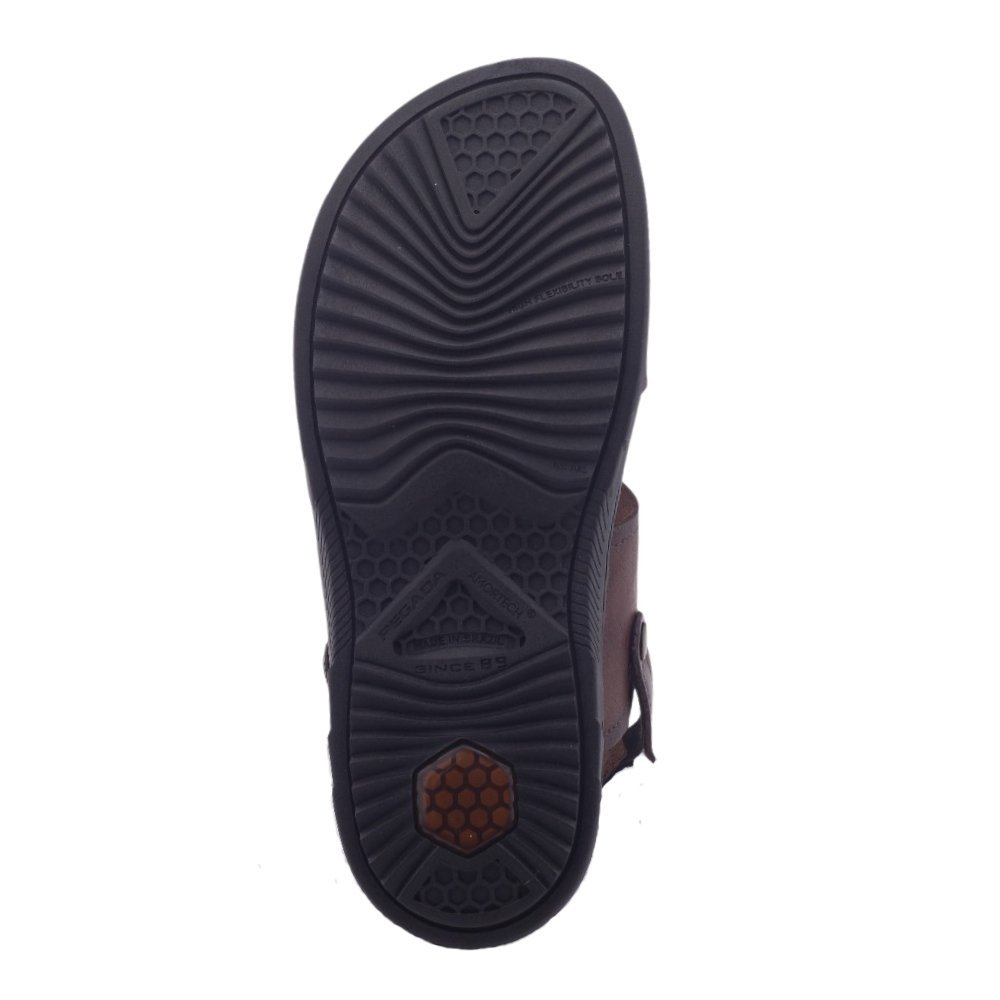 Sandália Masculina Pegada 133303 Couro Anilina Pinhão 4