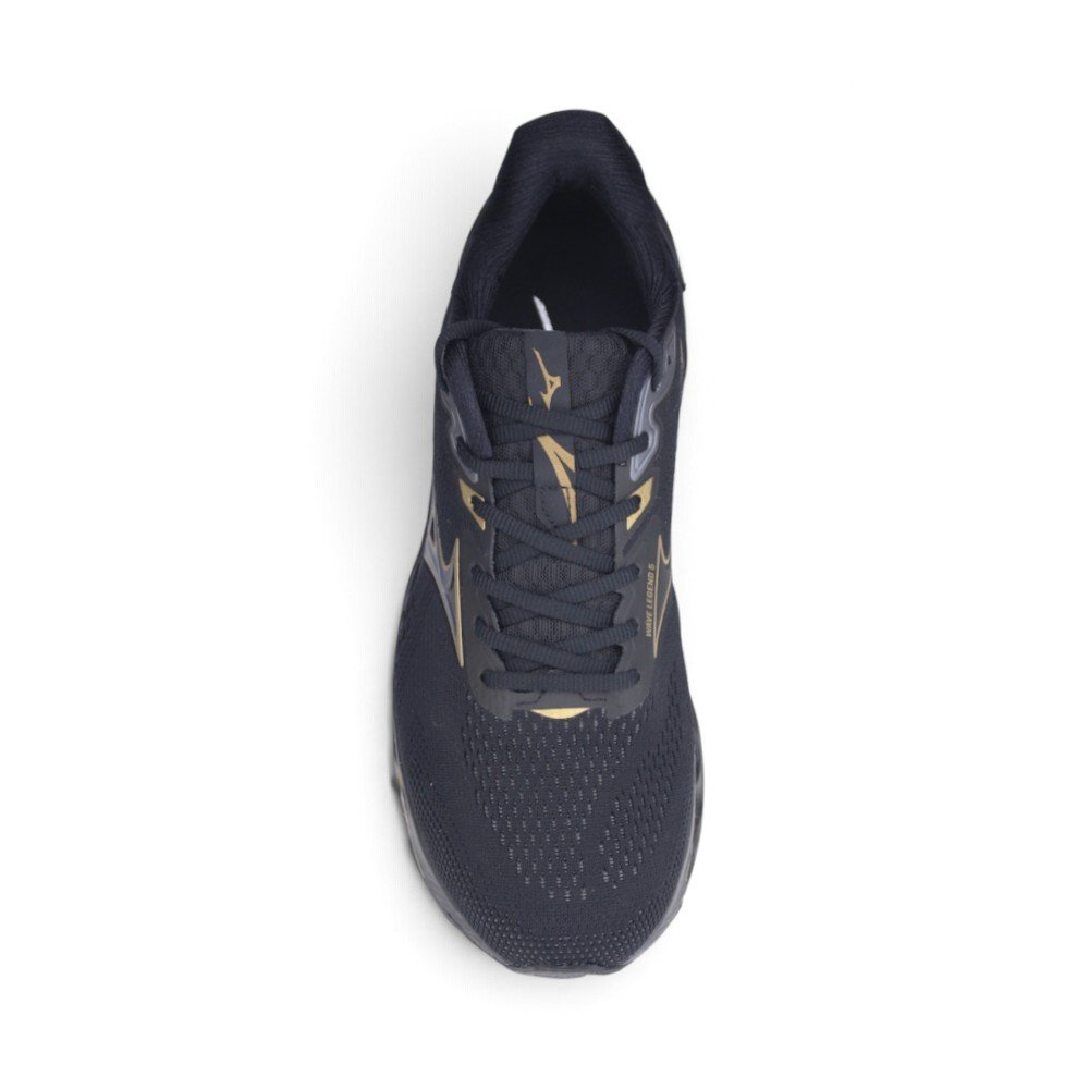 Tênis Masculino Mizuno Esportivo Preto/Dourado 3