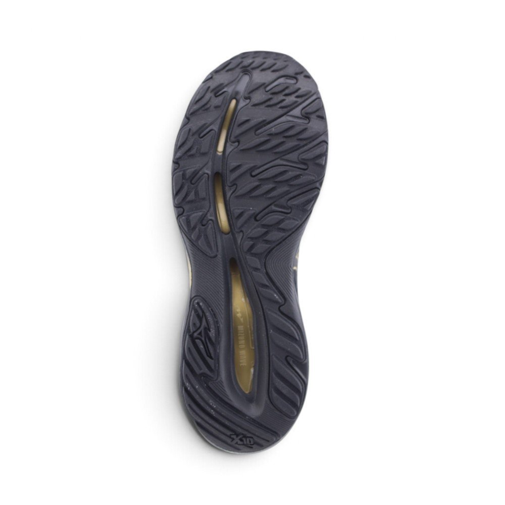 Tênis Masculino Mizuno Esportivo Preto/Dourado 4