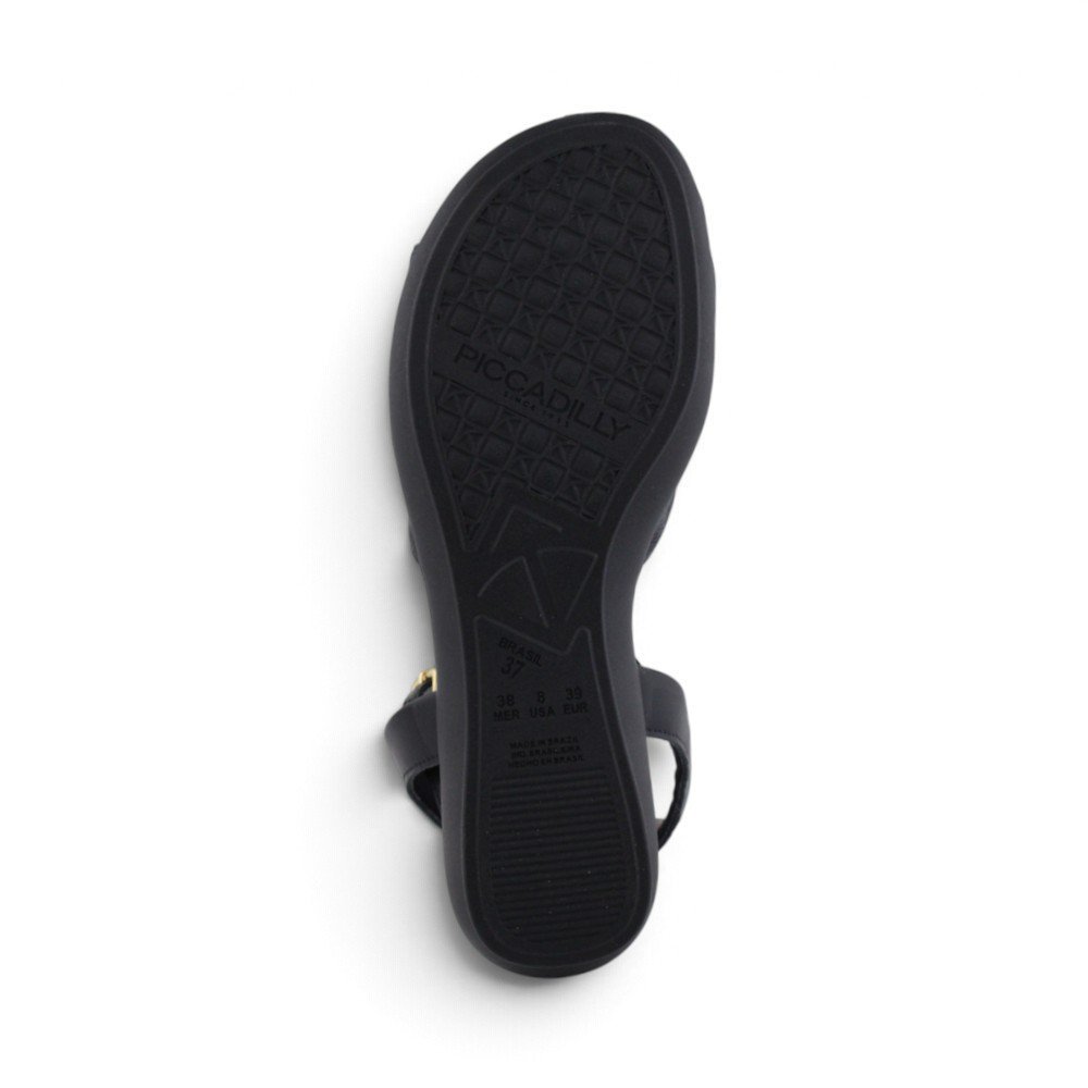 Sandália Piccadilly Feminina Casual Preto 4