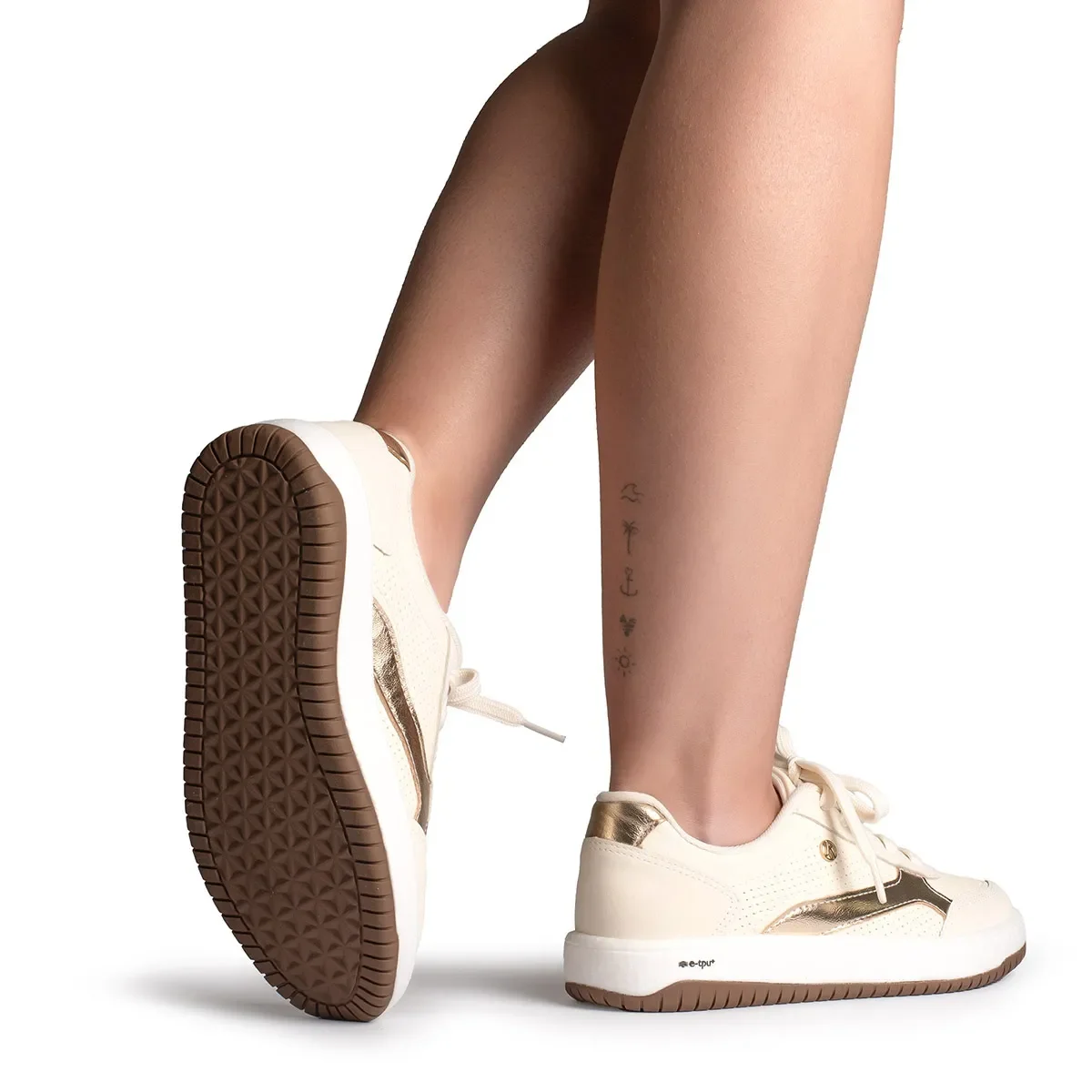 Tênis Kolosh C4182: O Equilíbrio Entre Conforto e Estilo Casual Cream 3