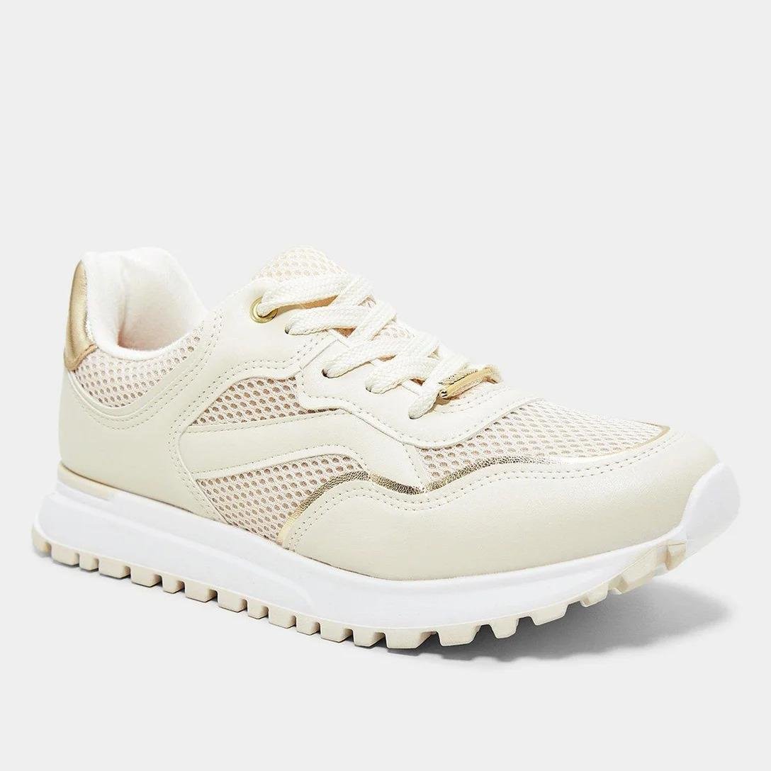 TENIS VIZZANO REF:1429.107 Branco/ Dourado 2