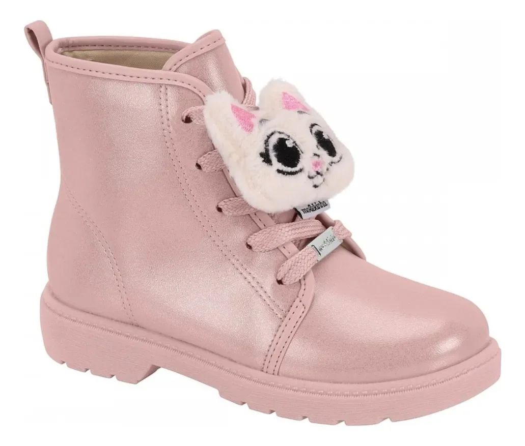 Botinha Bebê Feminina Molekinha Babys com Laço ? Ref: 2164.143