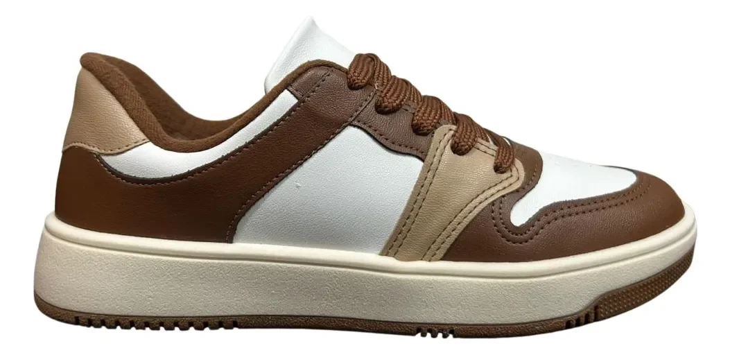 Ênis Molekinha 2582.102 ? Ideal para Escola e PasseiosTênis Feminino Beira Rio Street Retro Casual - REF: 4341.103