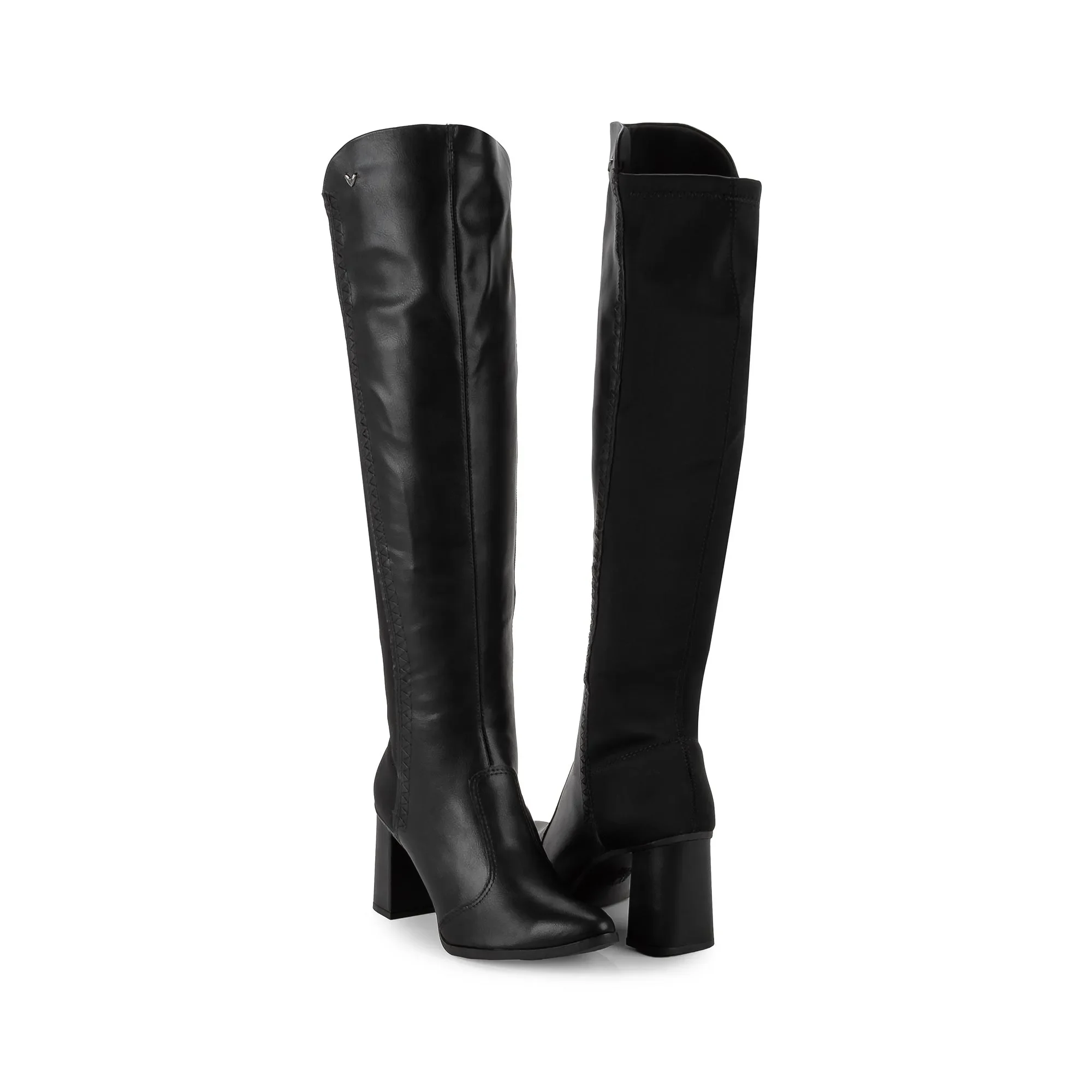 Bota Feminina Mississipi Over The Knee Cano Longo Salto Bloco Original - REF: J0842 Preto 3