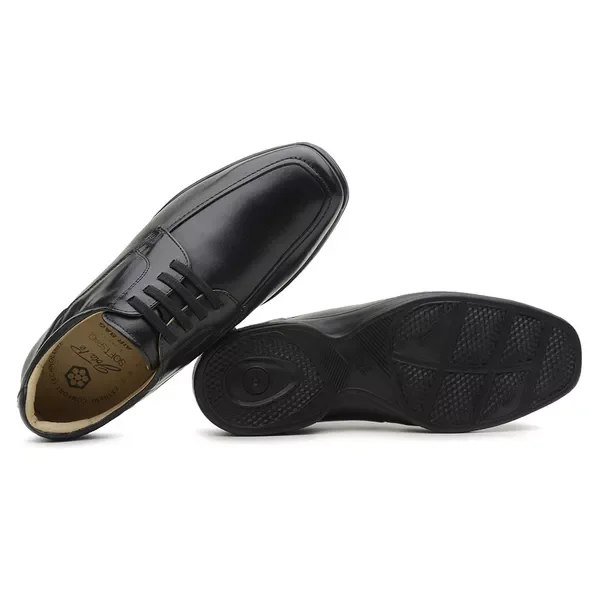 Sapato Social Masculino Jota Pe 3D Air Soft - REF: 71476 Preto 3