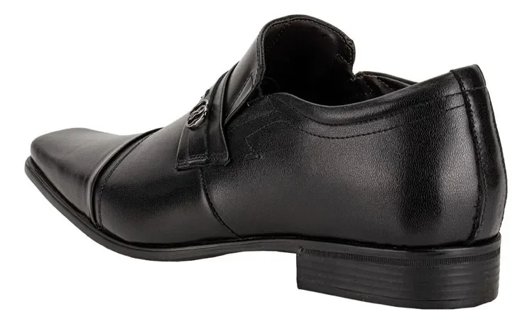 Sapato Masculino Jota Pe Soft em Couro - REF: 89003 Preto 2