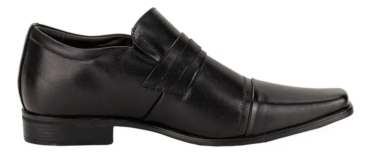 Sapato Masculino Jota Pe Soft em Couro - REF: 89003 Preto 3