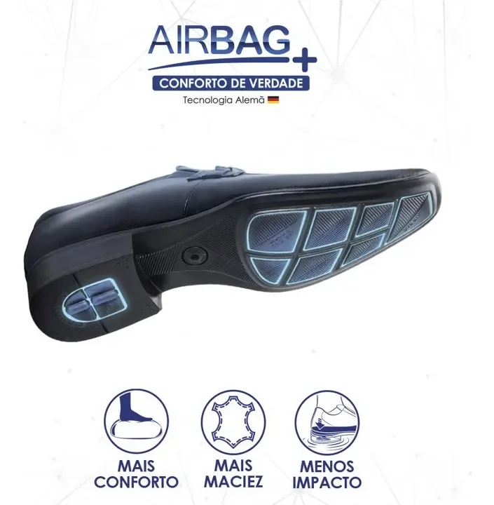 Sapato Masculino Jota Pe Soft em Couro - REF: 89003 Preto 4