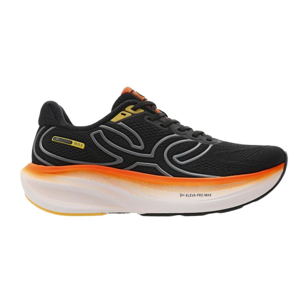 TENIS OLYMPIKUS CORRE MAX 43758365  PRETO LARANJA