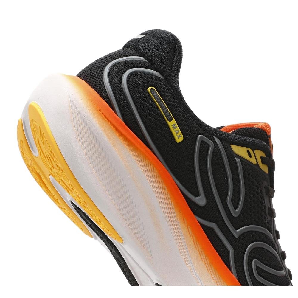 TENIS OLYMPIKUS CORRE MAX 43758365  PRETO LARANJA Preto/Laranja 5