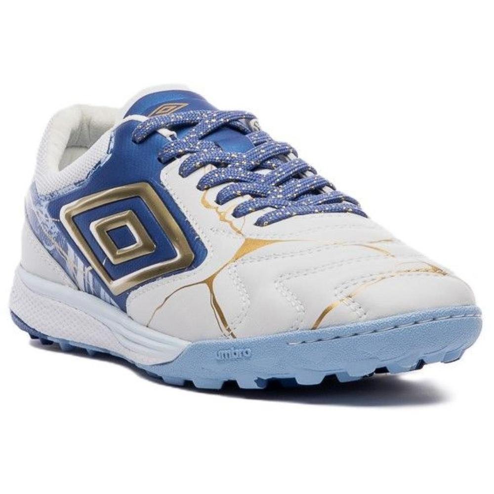 CHUTEIRA UMBRO SOCIETY CLAS PRO BUMP U03FB00487.279 BRANCO A Branco/Azul 3