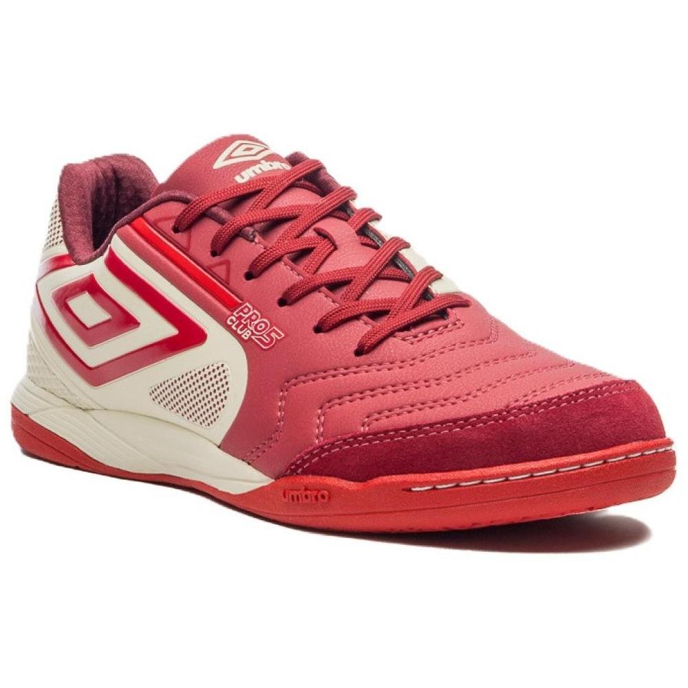 CHUTEIRA UMBRO FUTSAL PRO 5 BUMP CLUB U01FB042.424 VERMELHO Vermelho/Branco 8