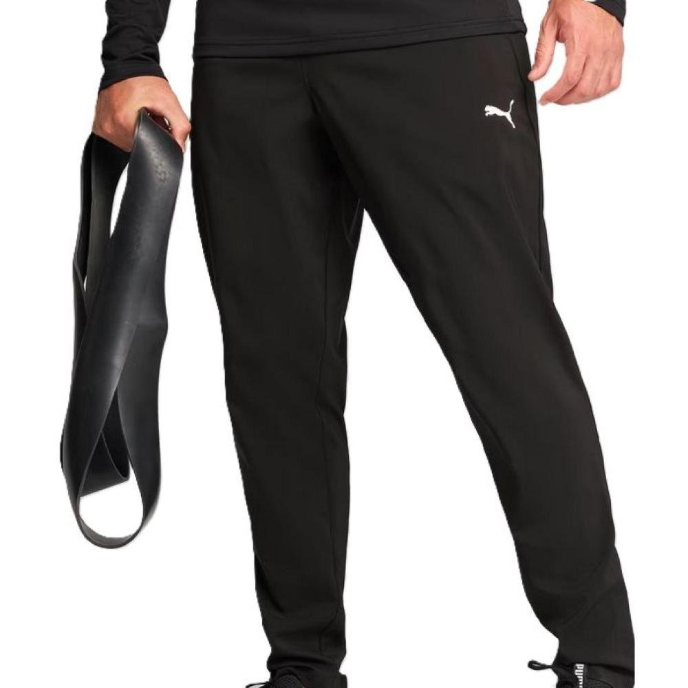 CALCA PUMA WOVEN TAPERED PANT 525916-01 PRETO