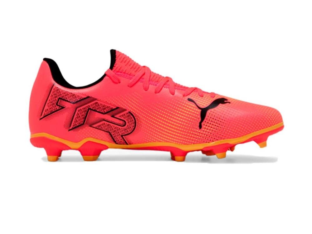 CHUTEIRA PUMA FUTURE 7 PLAY FG/AG BDP 107991-03 VERNELHO ALA Vermelho Alaranjado 2