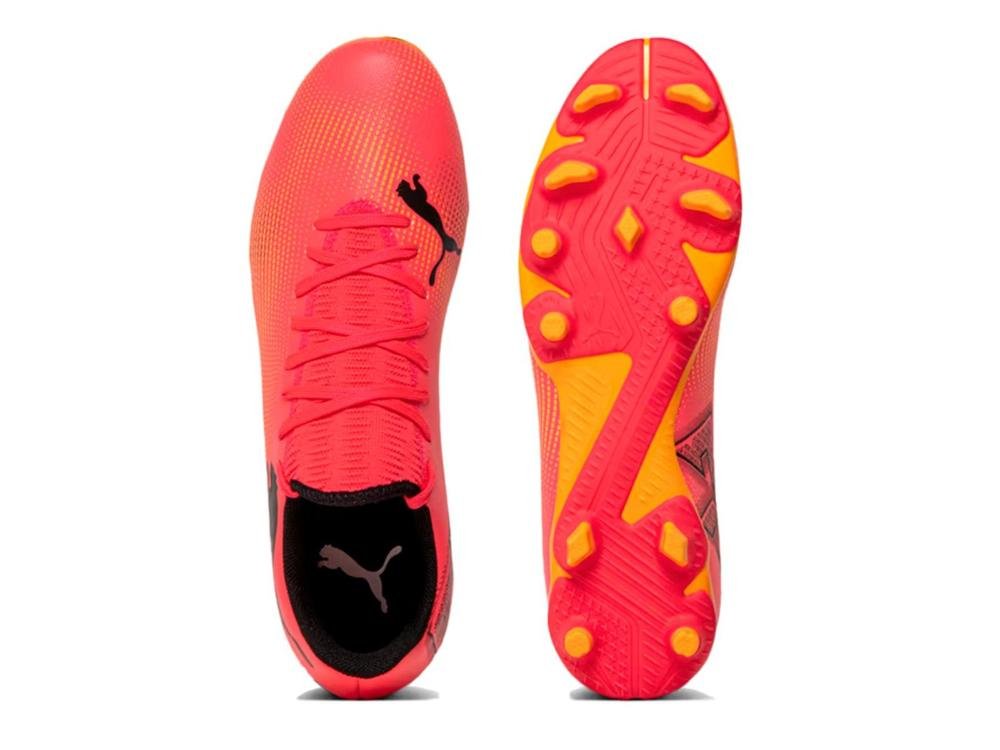 CHUTEIRA PUMA FUTURE 7 PLAY FG/AG BDP 107991-03 VERNELHO ALA Vermelho Alaranjado 3
