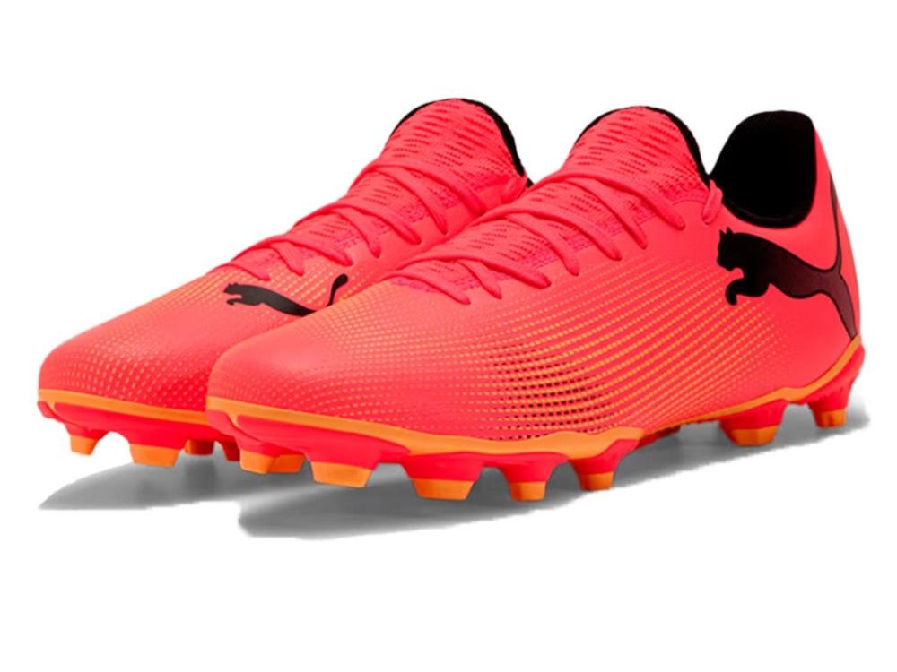 CHUTEIRA PUMA FUTURE 7 PLAY FG/AG BDP 107991-03 VERNELHO ALA Vermelho Alaranjado 4