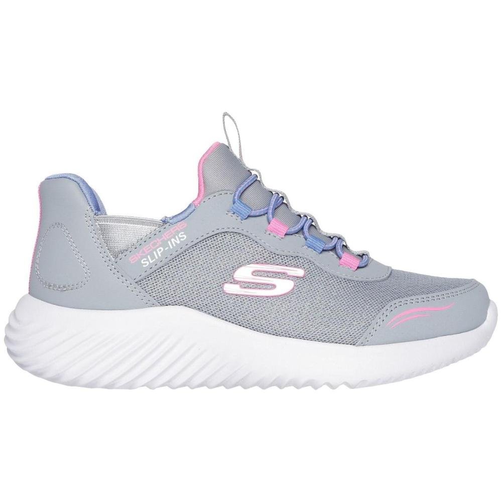 TENIS SKECHERS BOUNDER 303585L/GRY CINZA ROSA