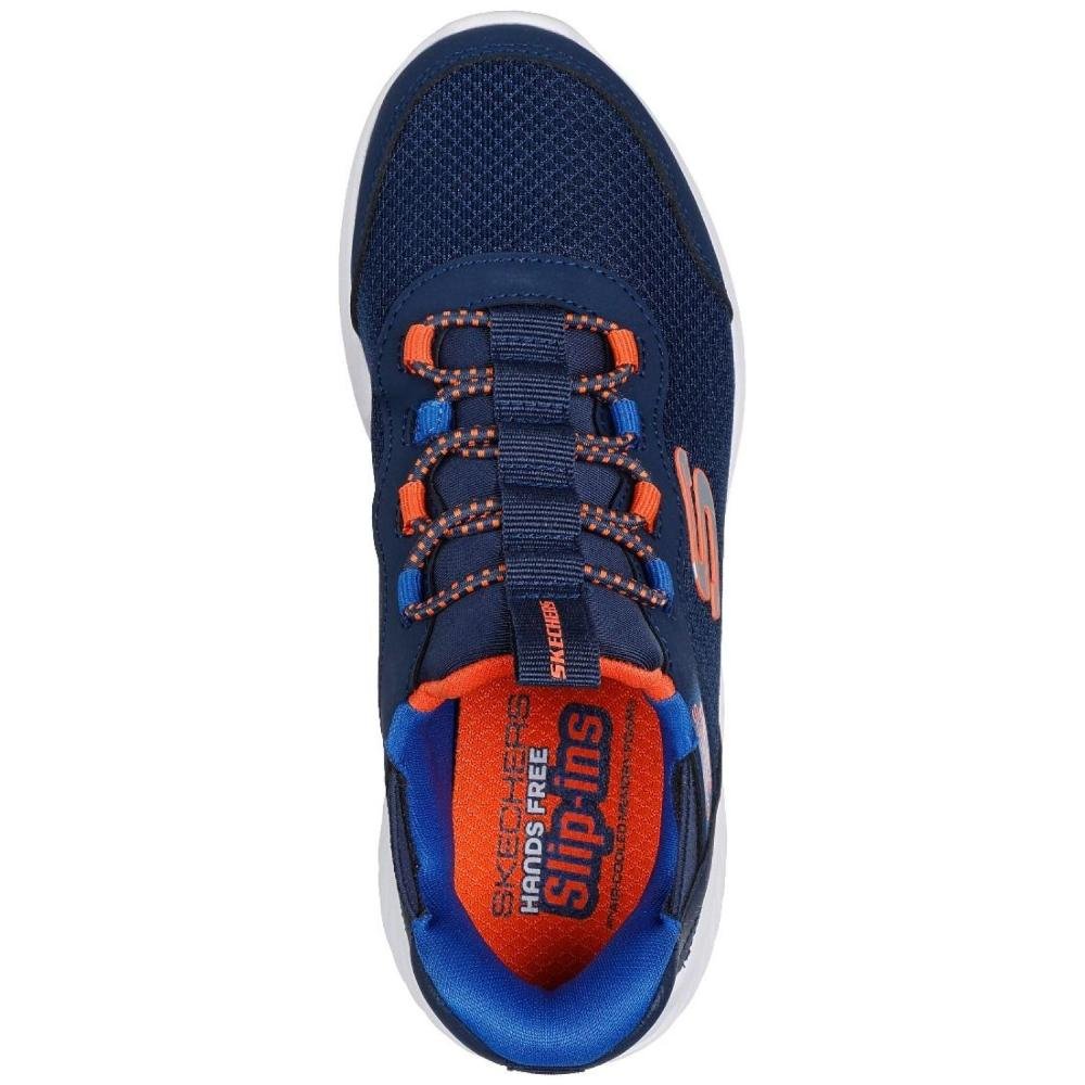 TENIS SKECHERS BOUNDER 403822L/NVBL MARINHO LARANJA Marinho/Laranja 4