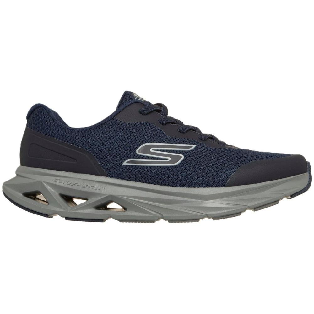 TENIS SKECHERS GLIDE STEP VORTEX 221041/NVY AZUL CINZA