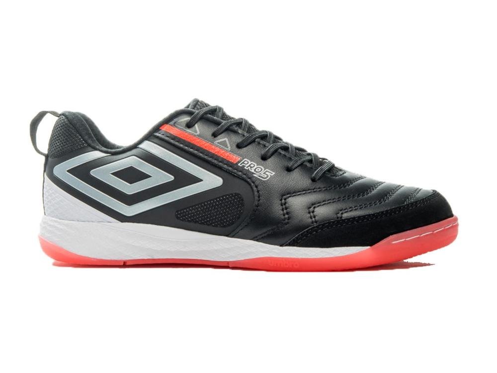 TENIS UMBRO FUTSAL PRO 5 BUMP U01FB041.180 PRETO CORAL Preto/Coral 6