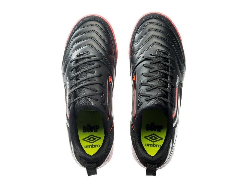TENIS UMBRO FUTSAL PRO 5 BUMP U01FB041.180 PRETO CORAL Preto/Coral 8