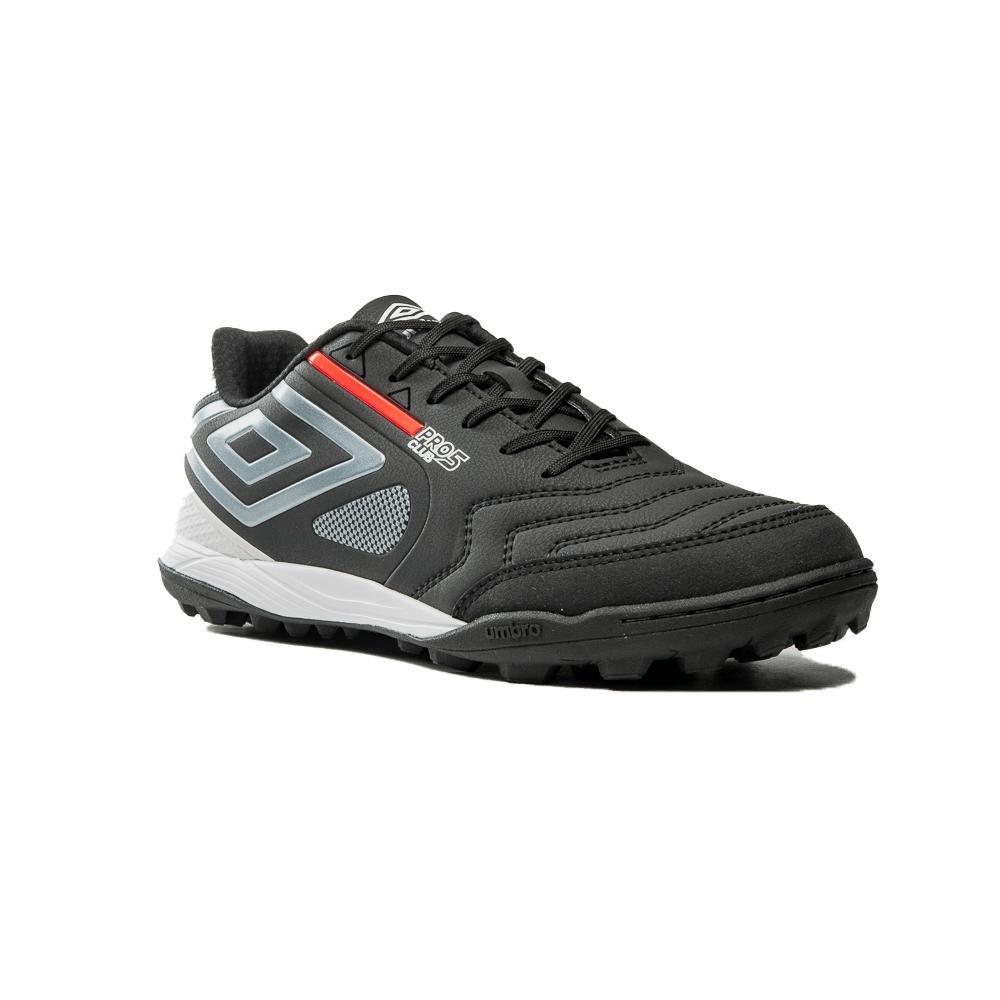CHUTEIRA UMBRO SOCIETY PRO 5 BUMP CLUB U01FB043.180 PRETO Preto/Cinza 3