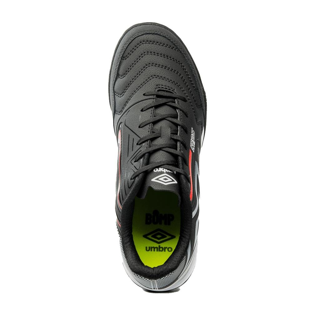 CHUTEIRA UMBRO SOCIETY PRO 5 BUMP CLUB U01FB043.180 PRETO Preto/Cinza 4