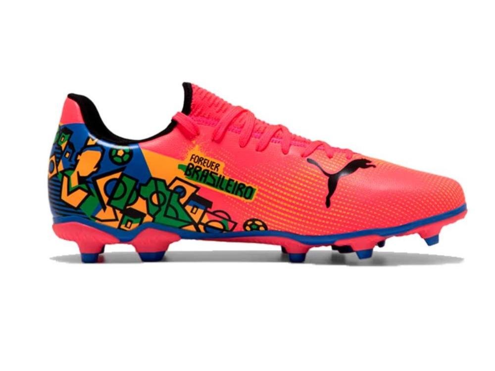CHUTEIRA PUMA FUTURE 7 PLAY NJR FG/AG 108021-01 VERMELHO AZU Vermelho/Azul 2